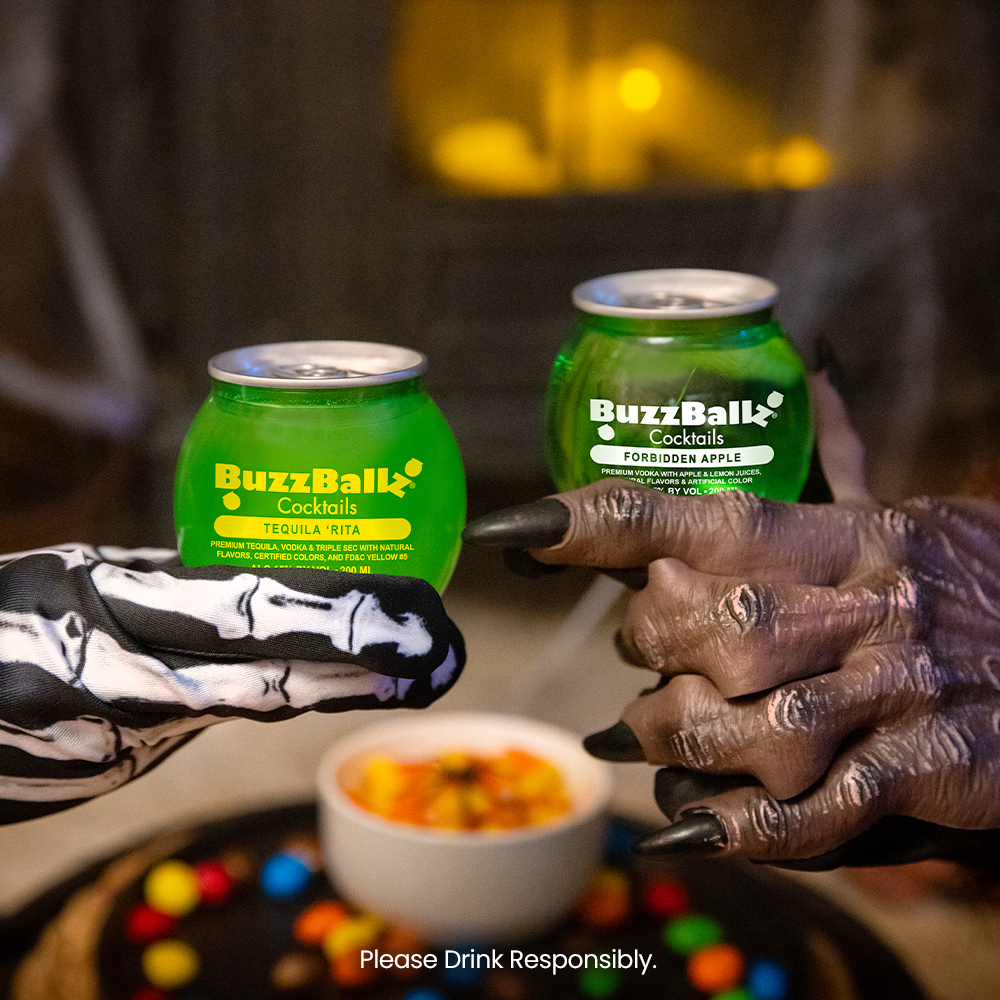 Need a ready-to-drink cocktail for this year’s Monster Bash? Try BuzzBallz, they’re sure to be a graveyard smash!