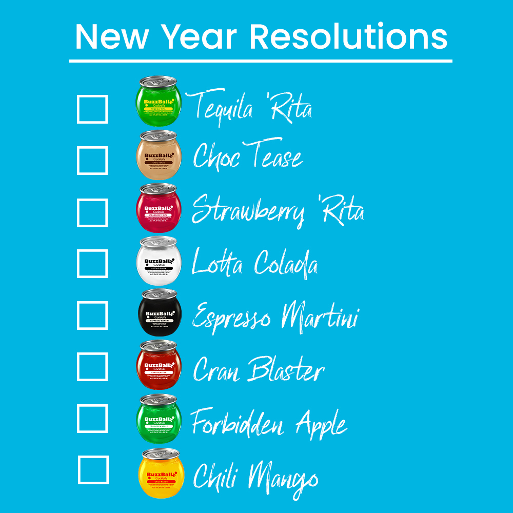 We hope you haven’t given up on your New Year’s Resolution to try more BuzzBallz flavors