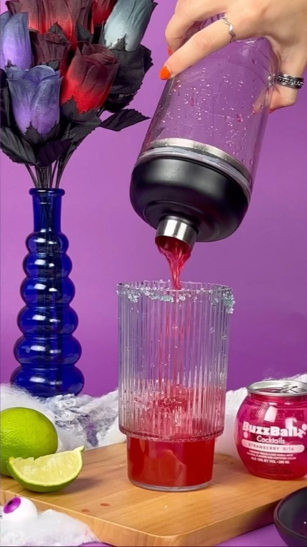 Spooky season is upon us! Shake up this BOOsy Bloody Margarita 

Full recipe in our story.