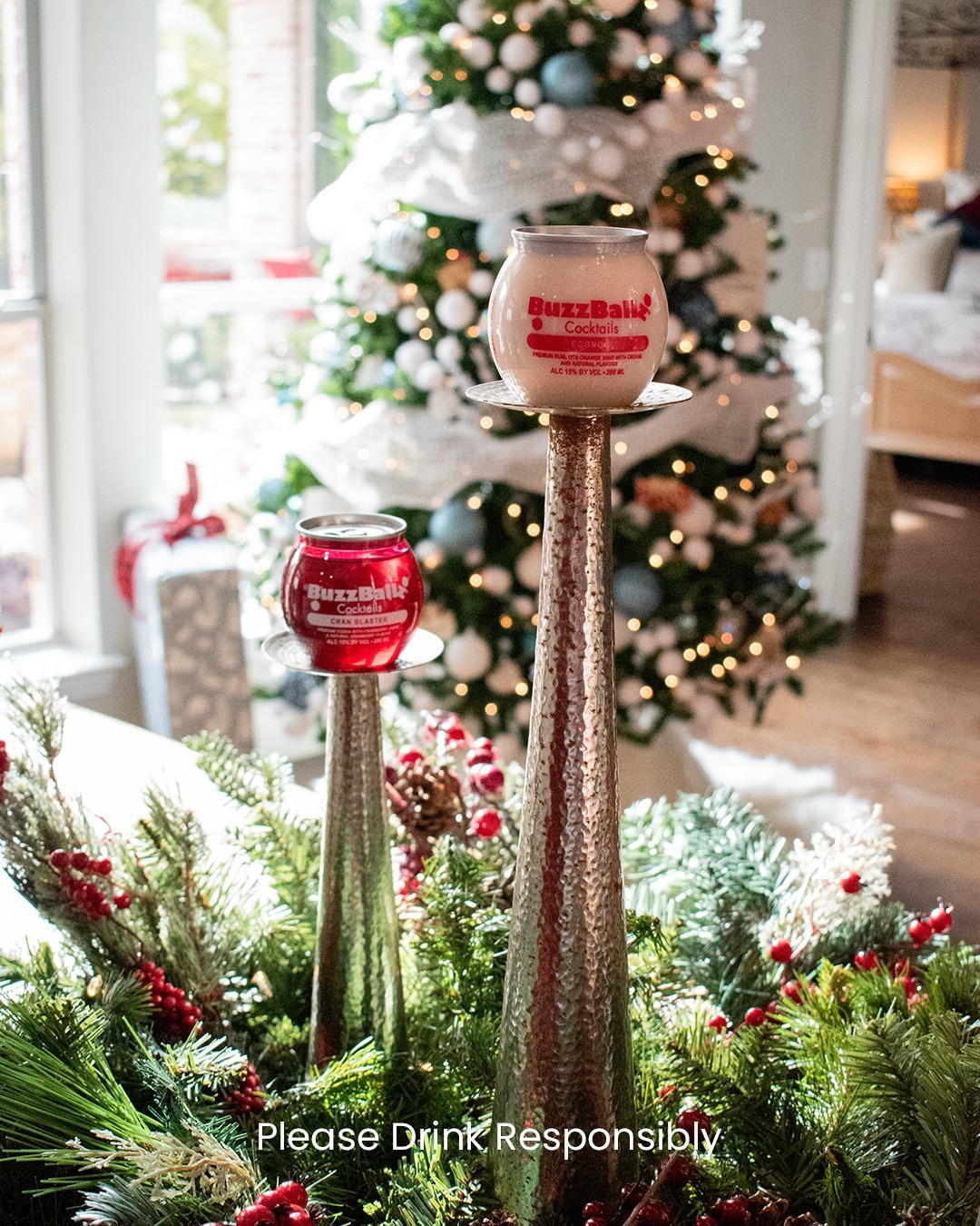 Who ever said your drink can't be a decoration? BuzzBallz make quite a nice centerpiece